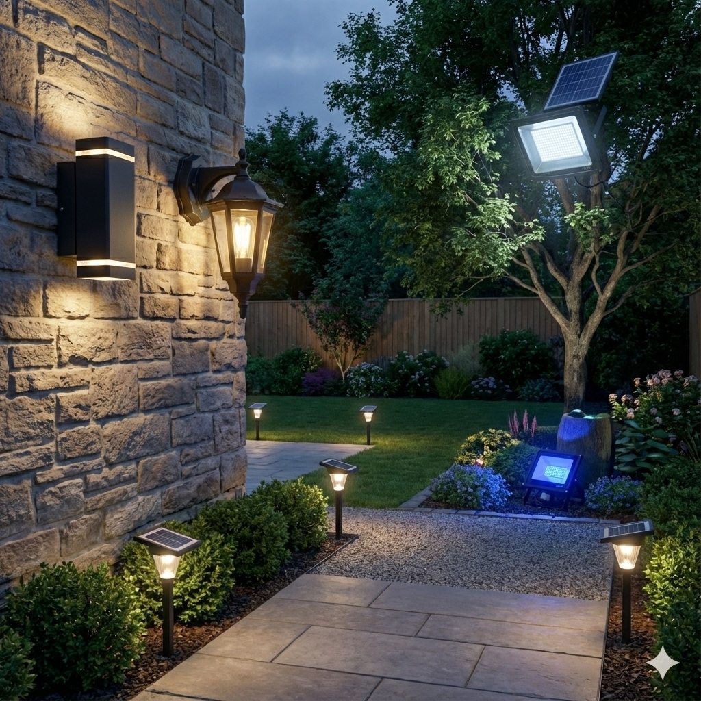 Iluminación LED para jardines y patios