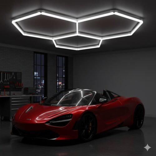 Lámpara 3 hexágonos