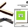 Luz magnética angular para riel magnética