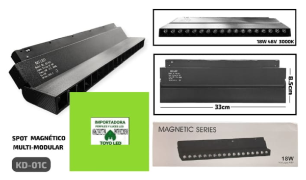 Spot magnético multi-modular